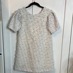 💚 Zara Girls | Kids White textured fabric white puff sleeve - 11/12 - 152cm